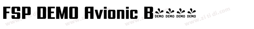 FSP DEMO Avionic B字体转换 FSP DEMO Avionic B字体转换